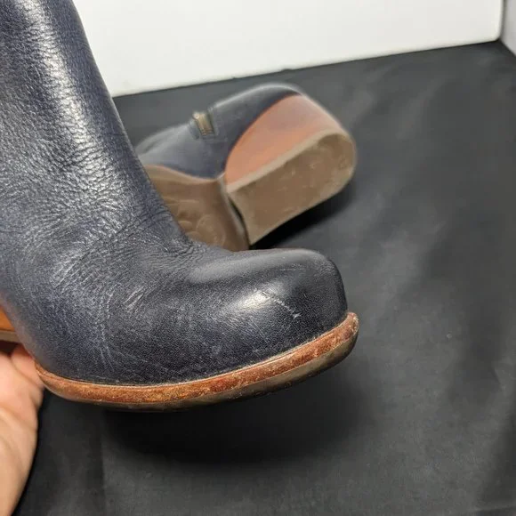 Kork-Ease Natalya Wedge Booties, Blue - Picture 8 of 8